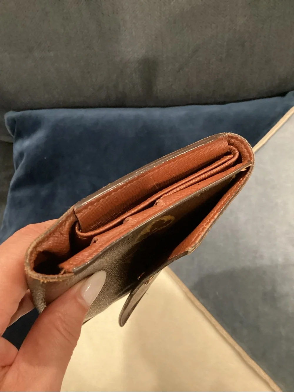 Louis Vuitton Monogram Canvas Continental Wallet in Brown/Gold Hardware